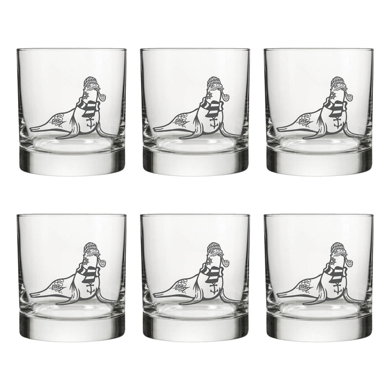Rocks Glass | Sealion Glass | Coastal Glasses | Lighthouse
