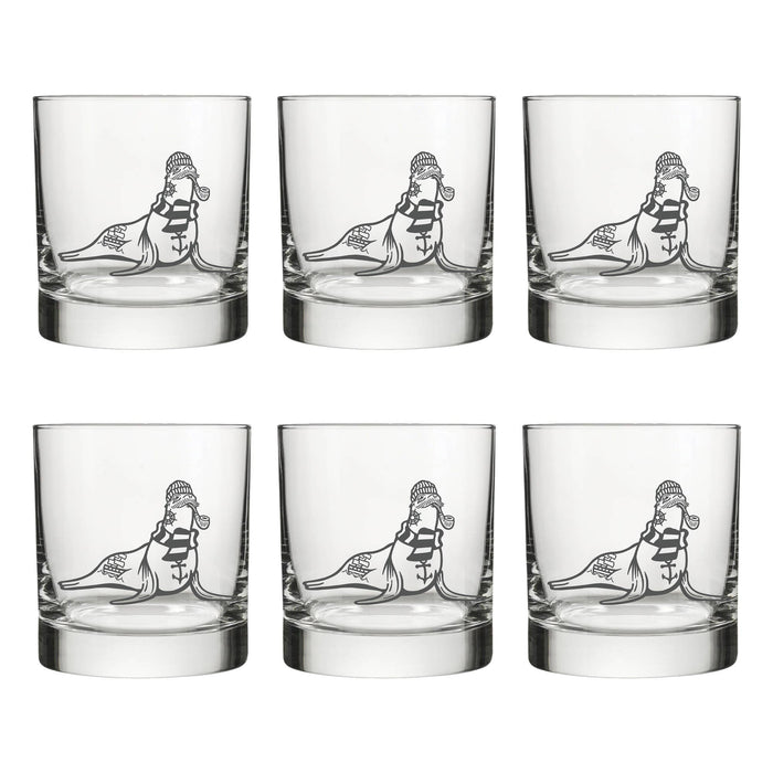 Rocks Glass | Sealion Glass | Coastal Glasses | Lighthouse