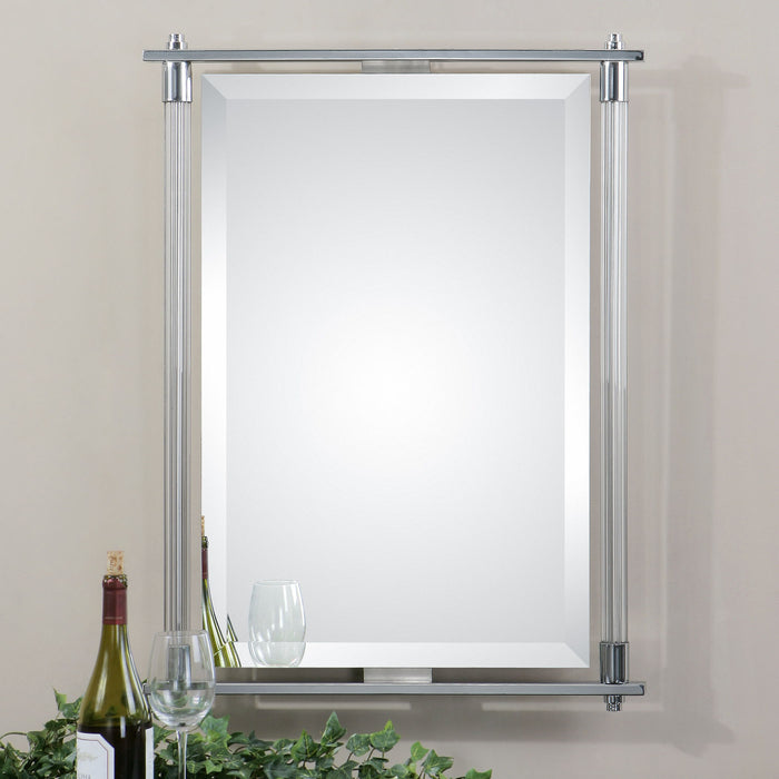 Adara - Vanity Mirror - Pearl Silver