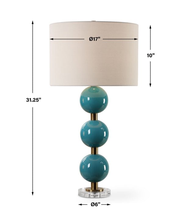 Palawan - Blue Glaze Table Lamp