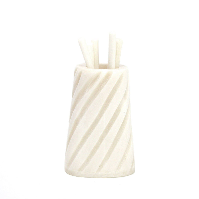 Cocktail Picks & Jar in Natural Bone