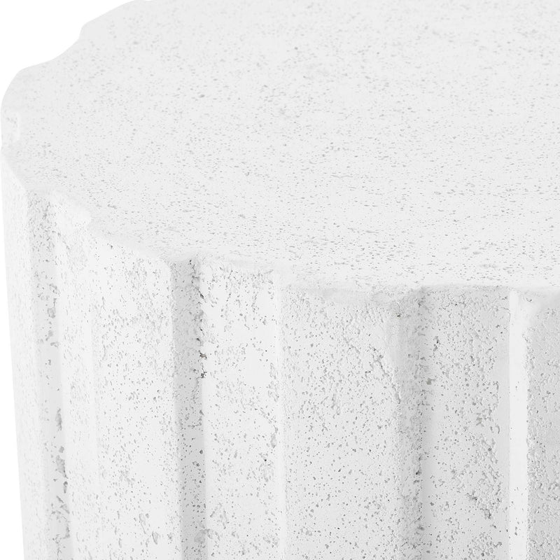 Jane - Outdoor Accent Table - White