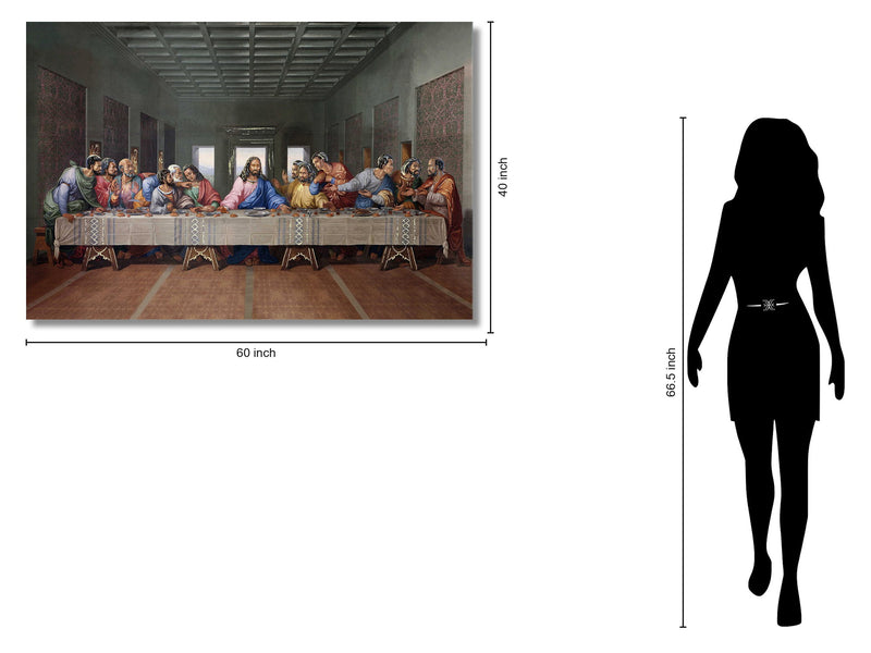 Temp Glass With Foil - Last Supper (Ethnic) - Light Brown