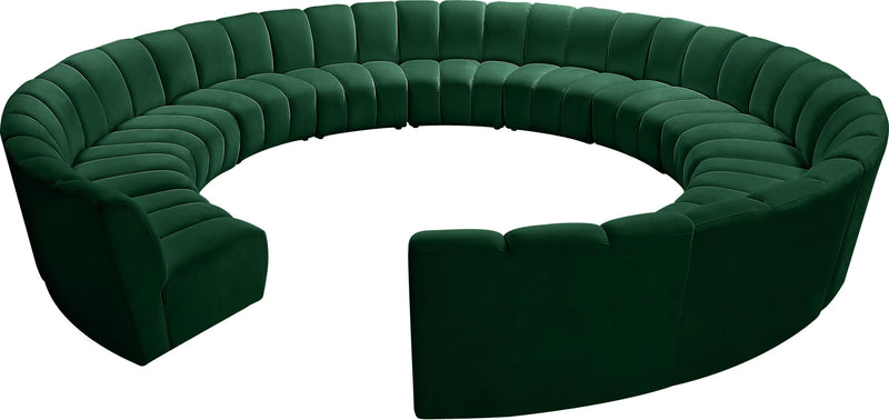Infinity - 12 Piece Velvet Modular Sectional