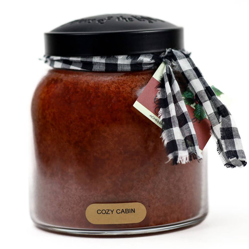 Cozy Cabin – 34oz Fall Winter Strong Scented Jar Candle