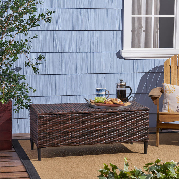 Rupert - Storage Unit Resin Wicker Outdoor