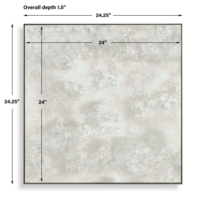 Fredric - Square Antique Mirror - Brass