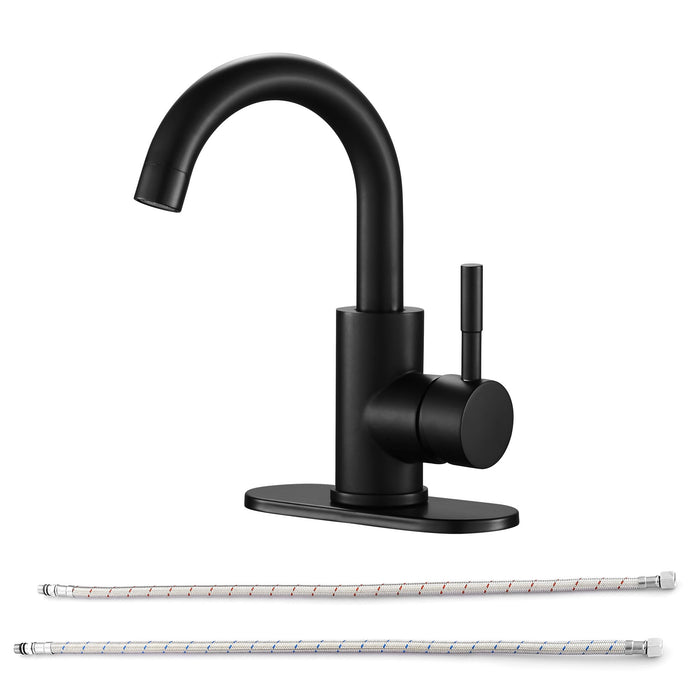 Modern Bathroom Faucet Single Hole Single Handle