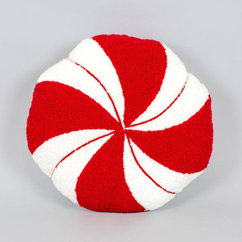 Plush Peppermint Pillow
