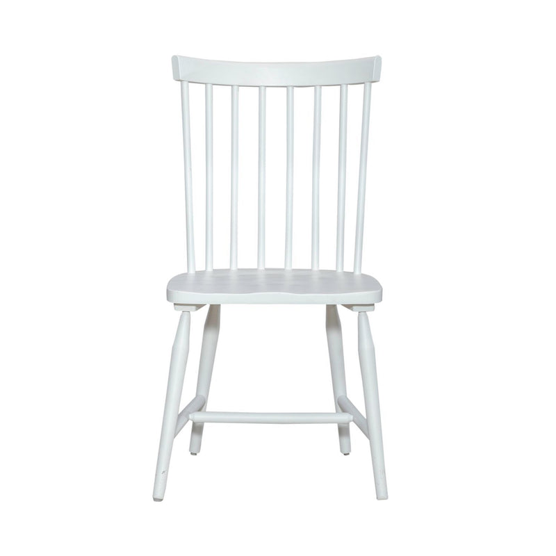 Palmetto Heights - Spindle Back Side Chair - Shell White & Driftwood