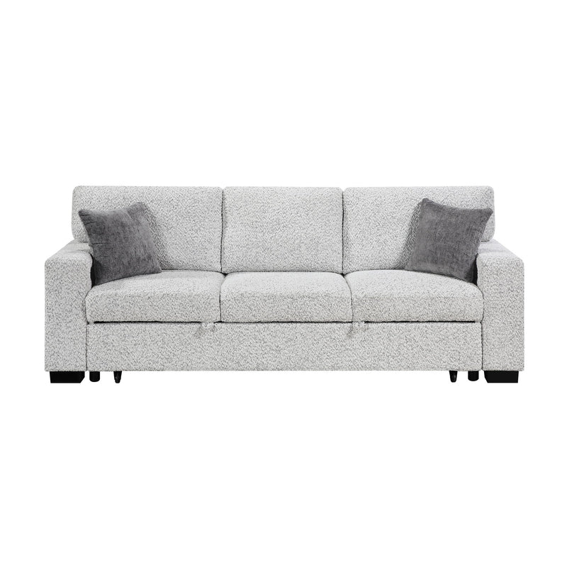 Prato - 2 Piece Sofa And Loveseat Set With Storage - Gray