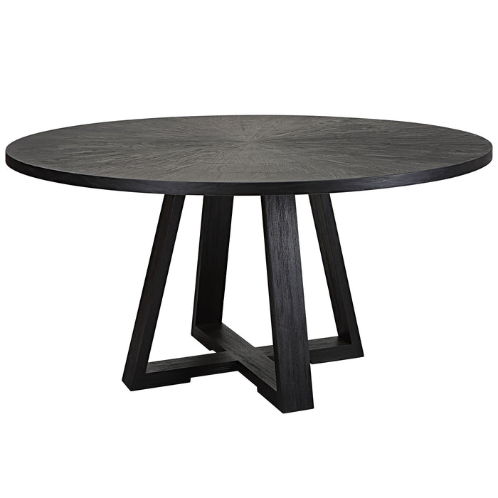 Gidran - Round Dining Table - Black