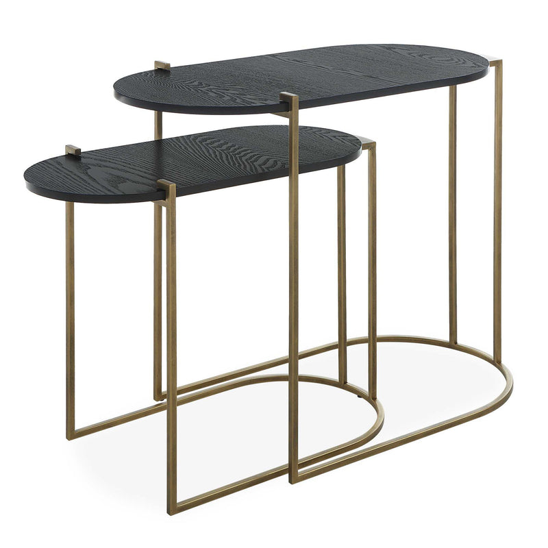 Aztec - Wood Nesting Tables (Set of 2)