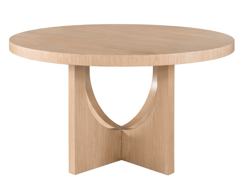 Modern - Callon Round Dining Table - Light Brown