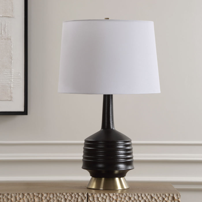 Foster - Black Glaze Table Lamp