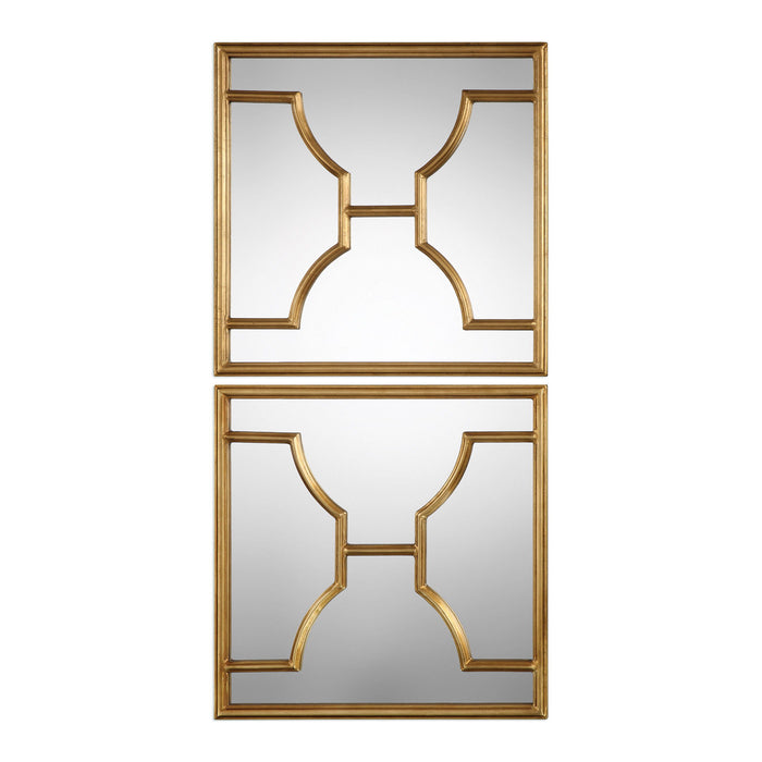 Misa - Square Mirrors (Set of 2) - Gold