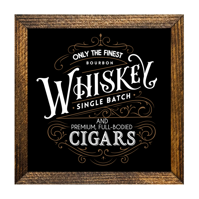 TIMBERLAND FRAME WHISKEY AND CIGARS