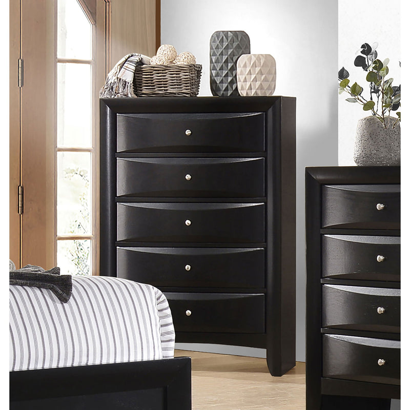 Palamino - 5 Drawer Bedroom Chest - Black