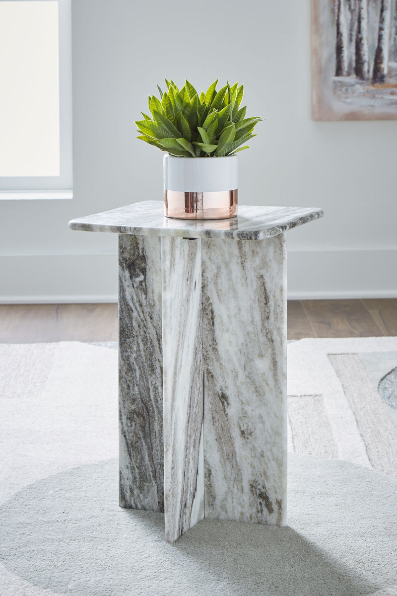 Keithwell - Square Accent Table - Gray