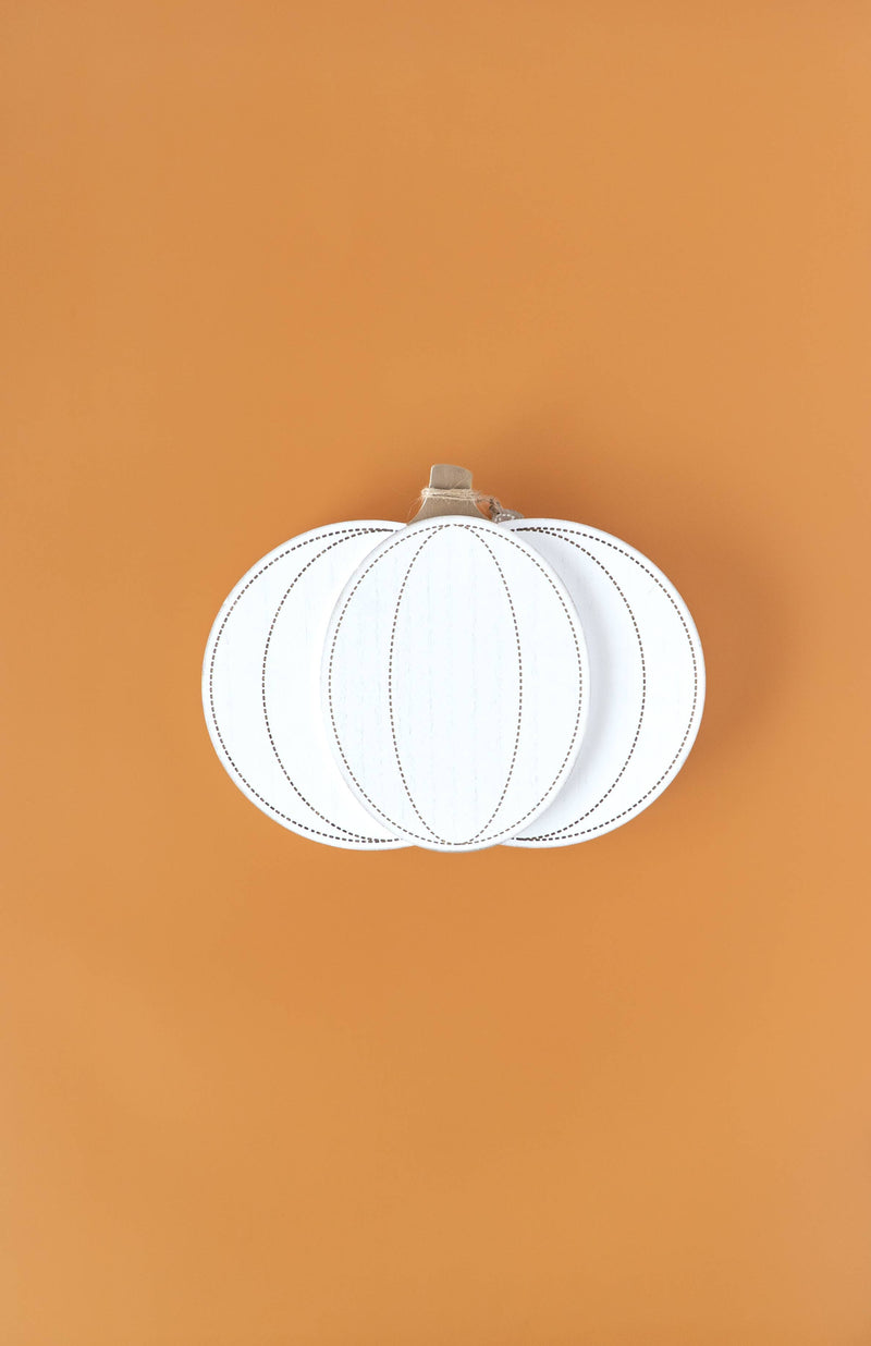 Chunky Wooden Short Pumpkin FALL Decor