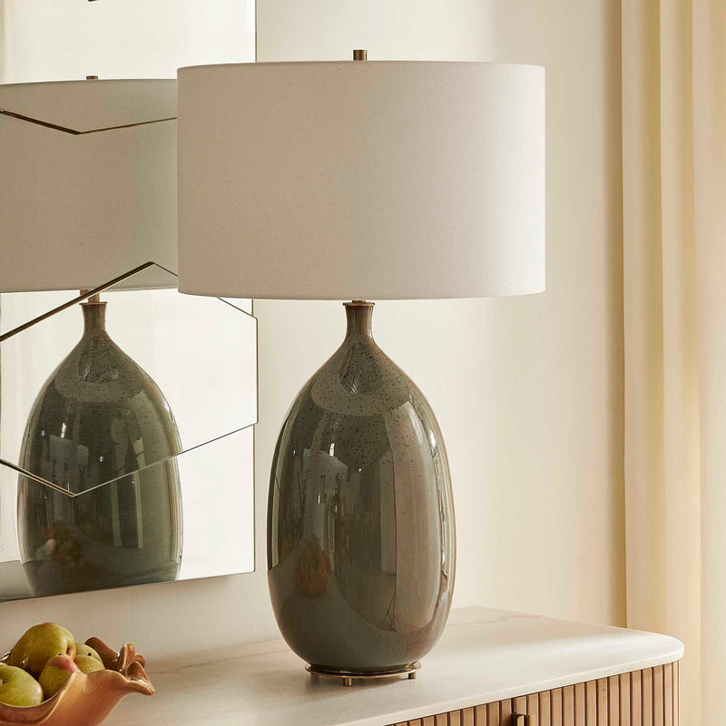 Moultrie - Warm Table Lamp - Gray