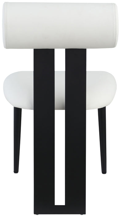 Dario - Faux Leather Dining Chair With Black Frame (Set of 2)