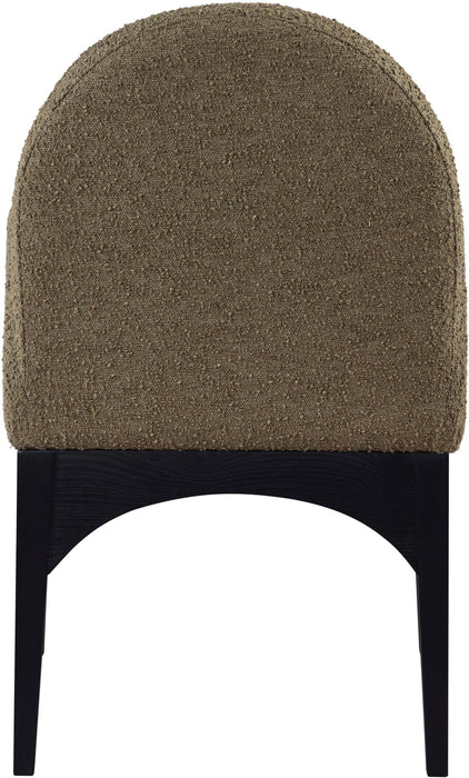 Waldorf - Boucle Dining Arm Chair With Black Legs