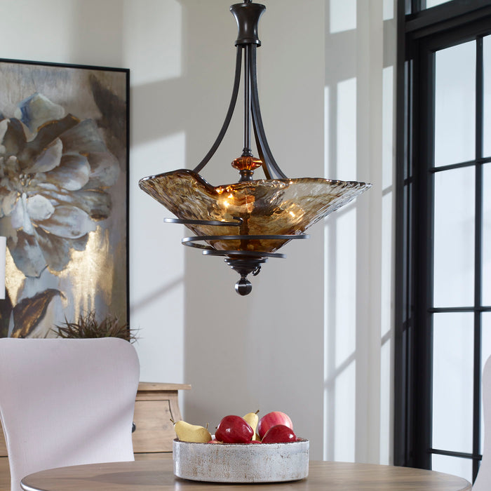 Vitalia - 3 Light Pendant - Oil Rubbed Bronze