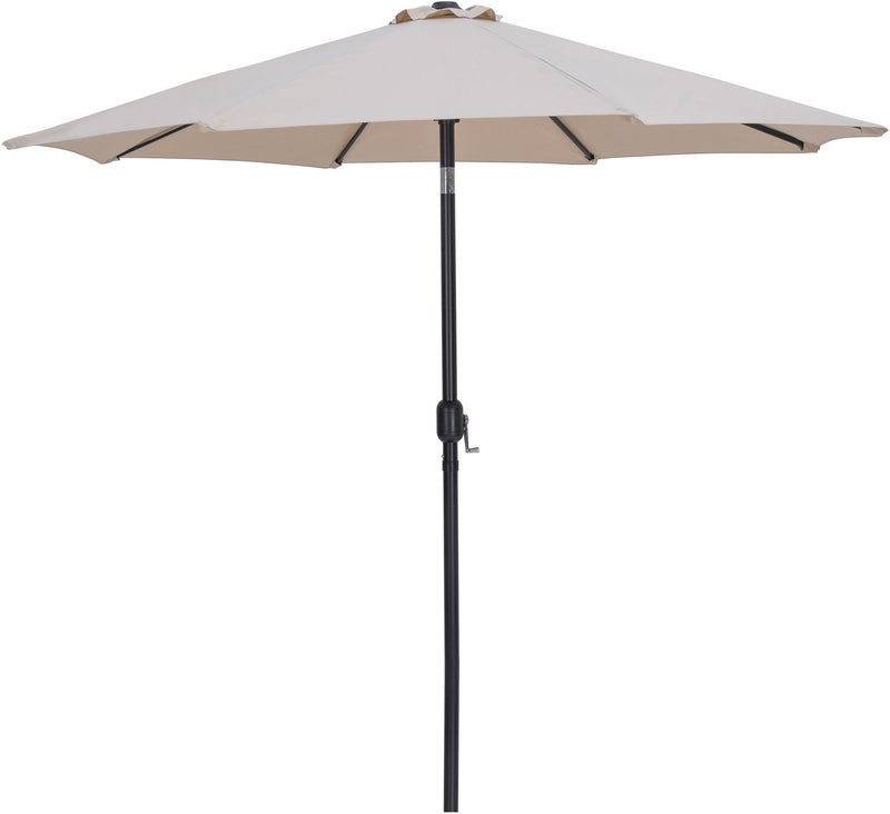 Fiji - Aluminum Patio Umbrella With Square White And Black Base