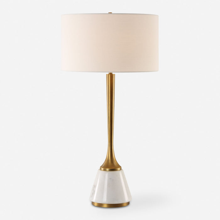 Avola - White Marble Table Lamp