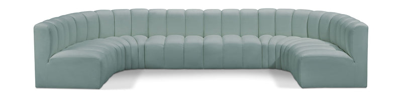 Arc - Faux Leather Modular U-Shaped Sectional