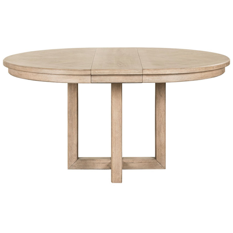 Proximity Place - Pedestal Table - Barley Buff