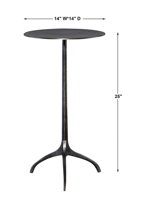 Beacon - Industrial Accent Table - Black