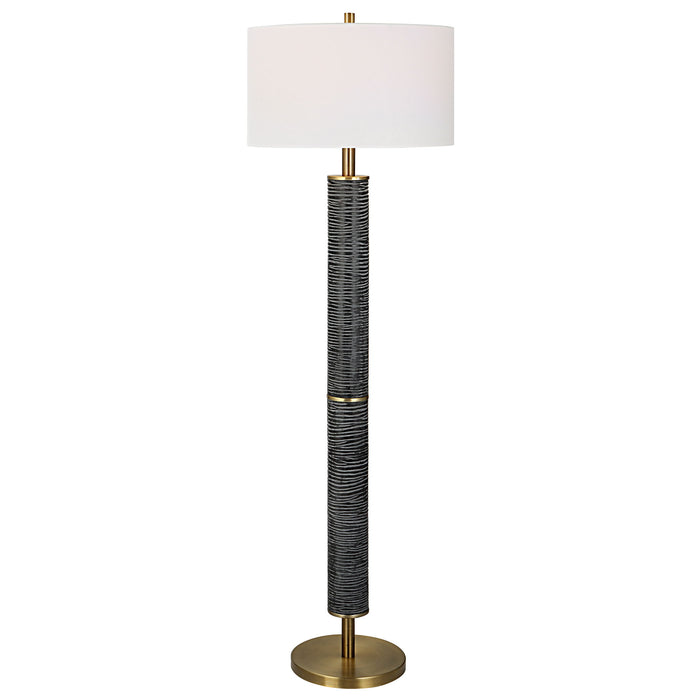 Summit - Rustic Floor Lamp - Black