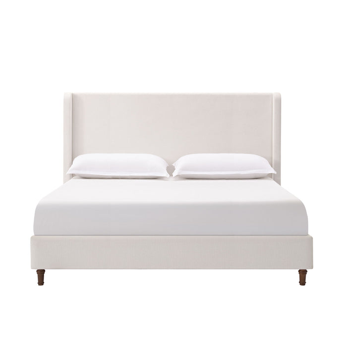 Harper - Tall Headboard Upholstered Bed / High Headboard / Elegant Simplicity / No Box Spring Needed
