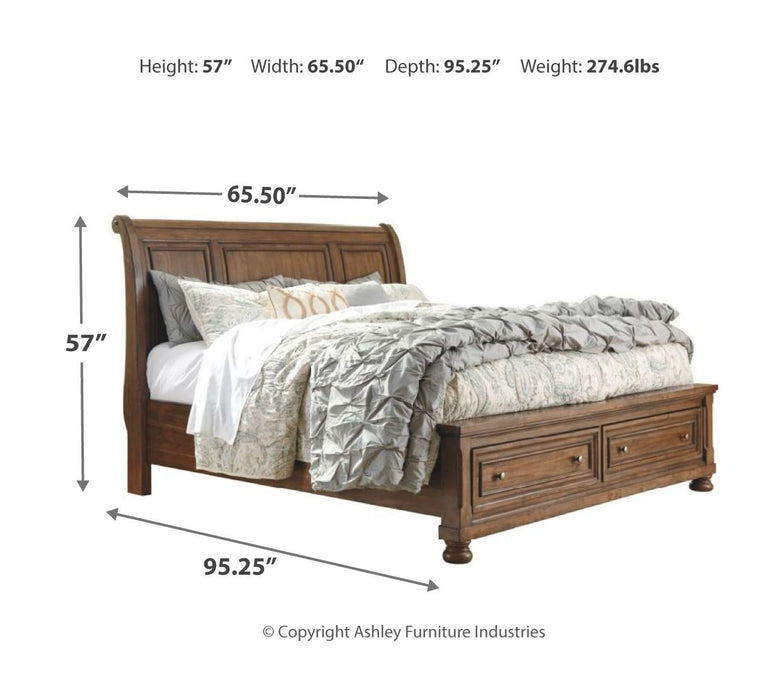 Flynnter - Storage Sleigh Bed