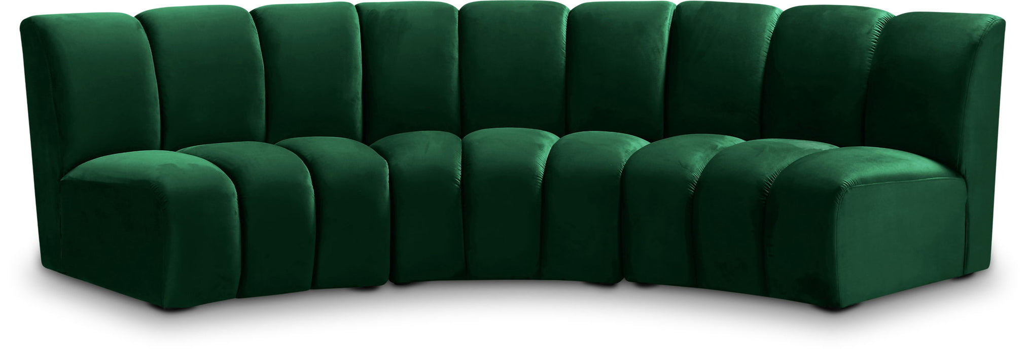 Infinity - 3 Piece Velvet Modular Sectional