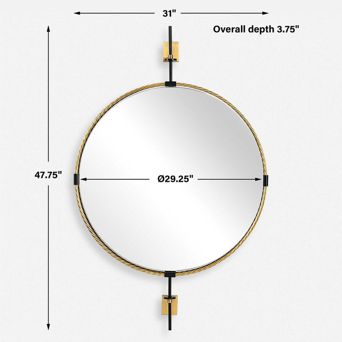 Guardrail - Round Mirror - Gold