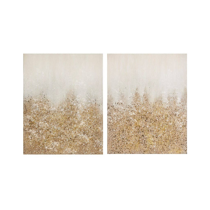 Hand-Brushed Real Stones Abstract Art Wall Decor
