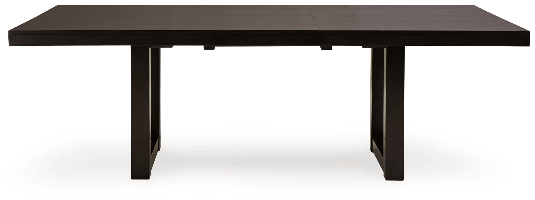 Neymorton - Rectangular Dining Room Butterfly Extension Table - Dark Grayish Brown