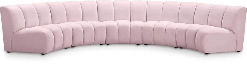 Infinity - 5 Piece Velvet Modular Sectional