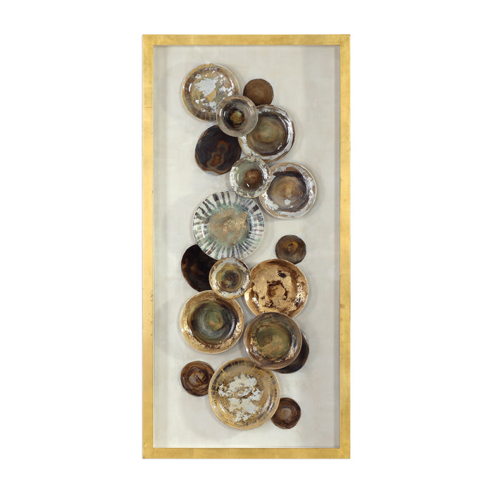 Myla - Antique Plate Shadow Box - Dark Brown