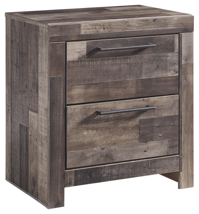 Derekson - Multi Gray - Two Drawer Night Stand