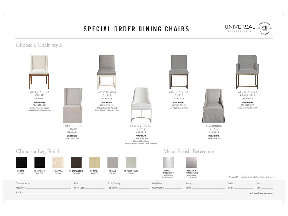 Arvin - Dining Chair, Special Order