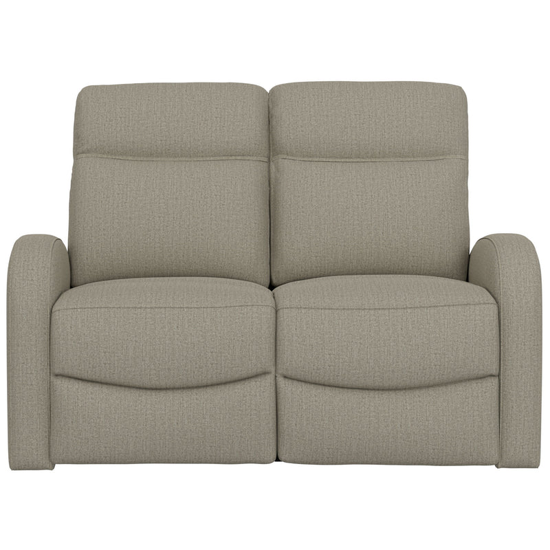 Manual Reclining Loveseat With Dual Seating Support For Living Room