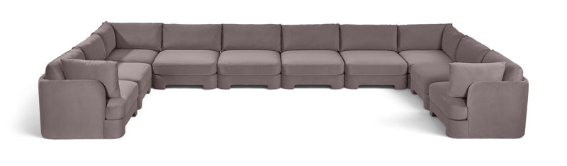 Hammond - Velvet Performance Fabric Upholstered 10 Piece Sectional