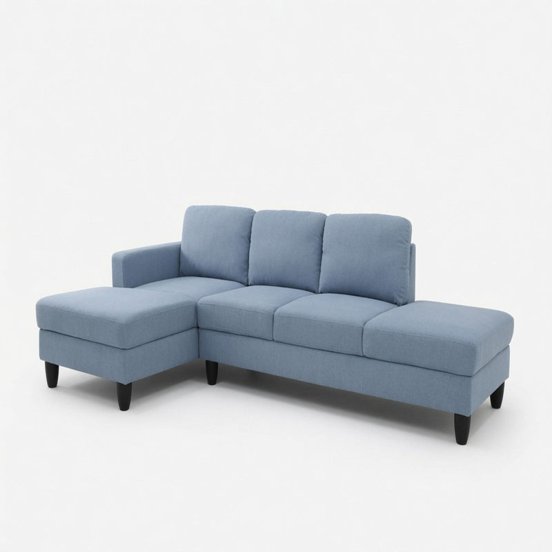 L - Shaped Sectional Sofa With Chaise & Ottoman