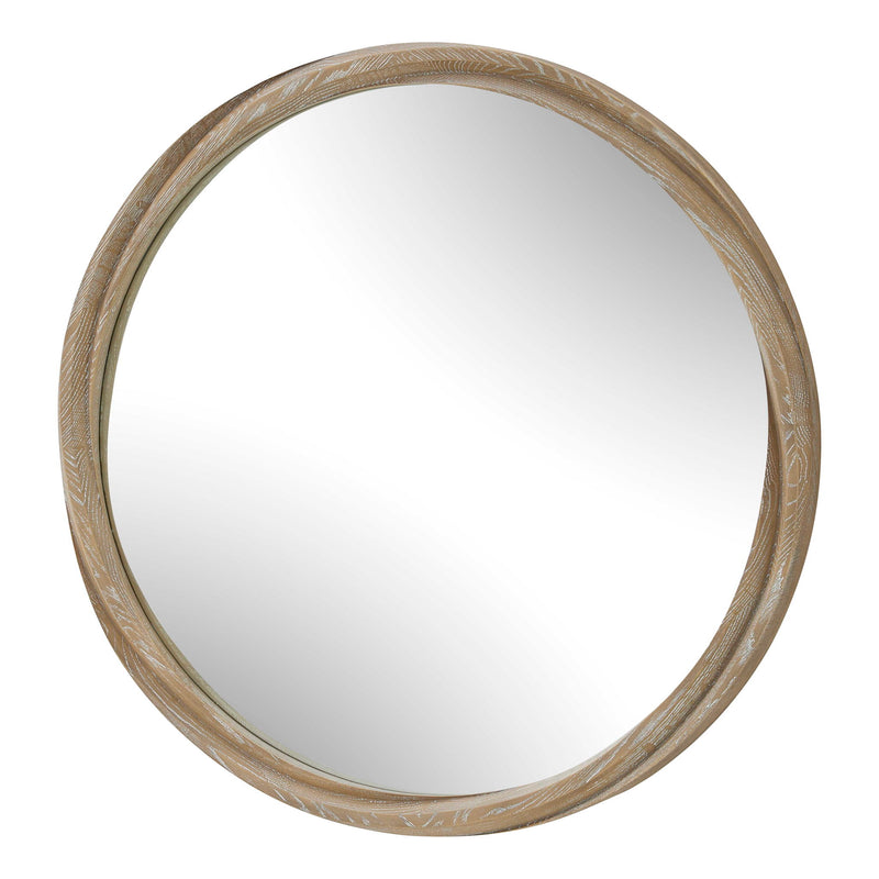 Landry - Round Mirror - Light Wood
