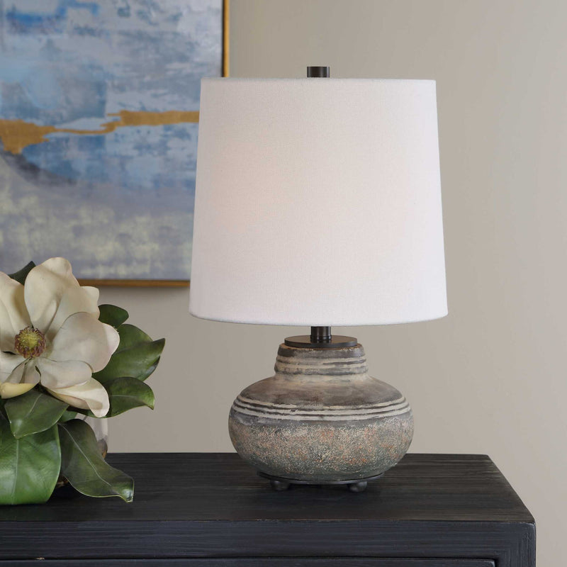 Wester - Ceramic Table Lamp - Brown,Gray