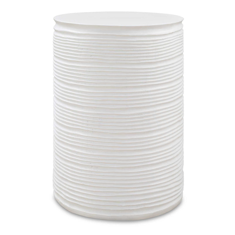 Borderline - White Drum Table